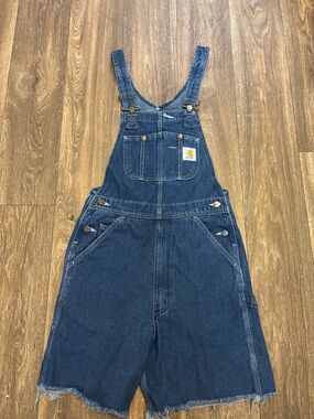 Vintage Carhartt denim bib short-alls